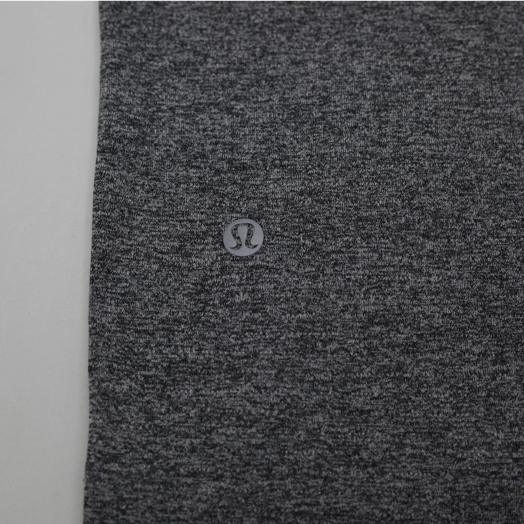 Ladies Lululemon Swiftly Tech Relaxed Heathered Grey Running Gym Top Size 14