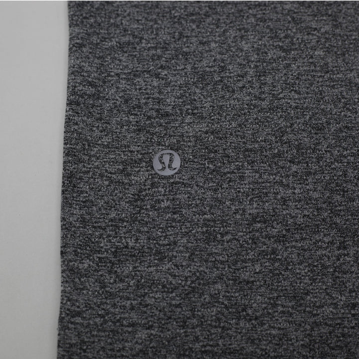 Ladies Lululemon Swiftly Tech Relaxed Heathered Grey Running Gym Top Size 14