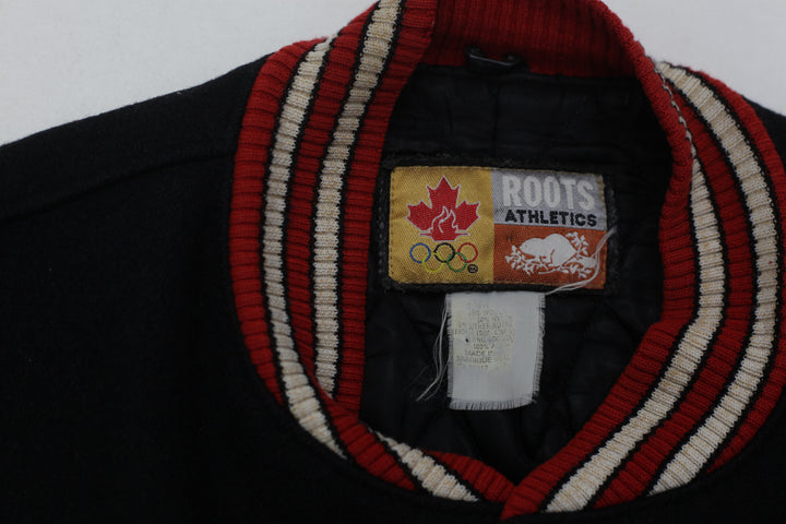 Vintage Roots 1998 Japan Nagano Winter Olympics Team Canada Varsity Jacket