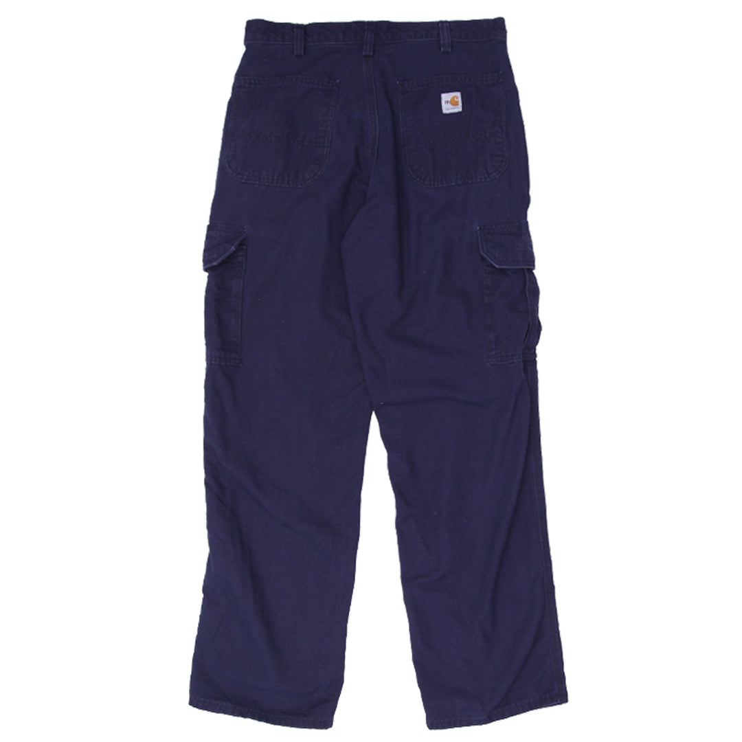 Mens Carhartt FR CAT 2 Original Fit Cargo Pants Navy - Fashion Rerun Vintage Migration_Pants