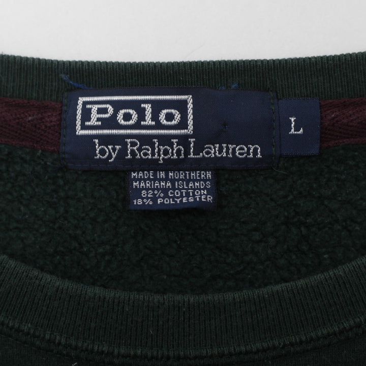 Vintage 1990s Polo by Ralph Lauren Heavyweight Crewneck Sweatshirt Size L