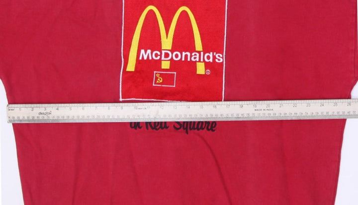 Vintage Mens Club 545 McDonald's Sweatshirt Red Logo Graphic