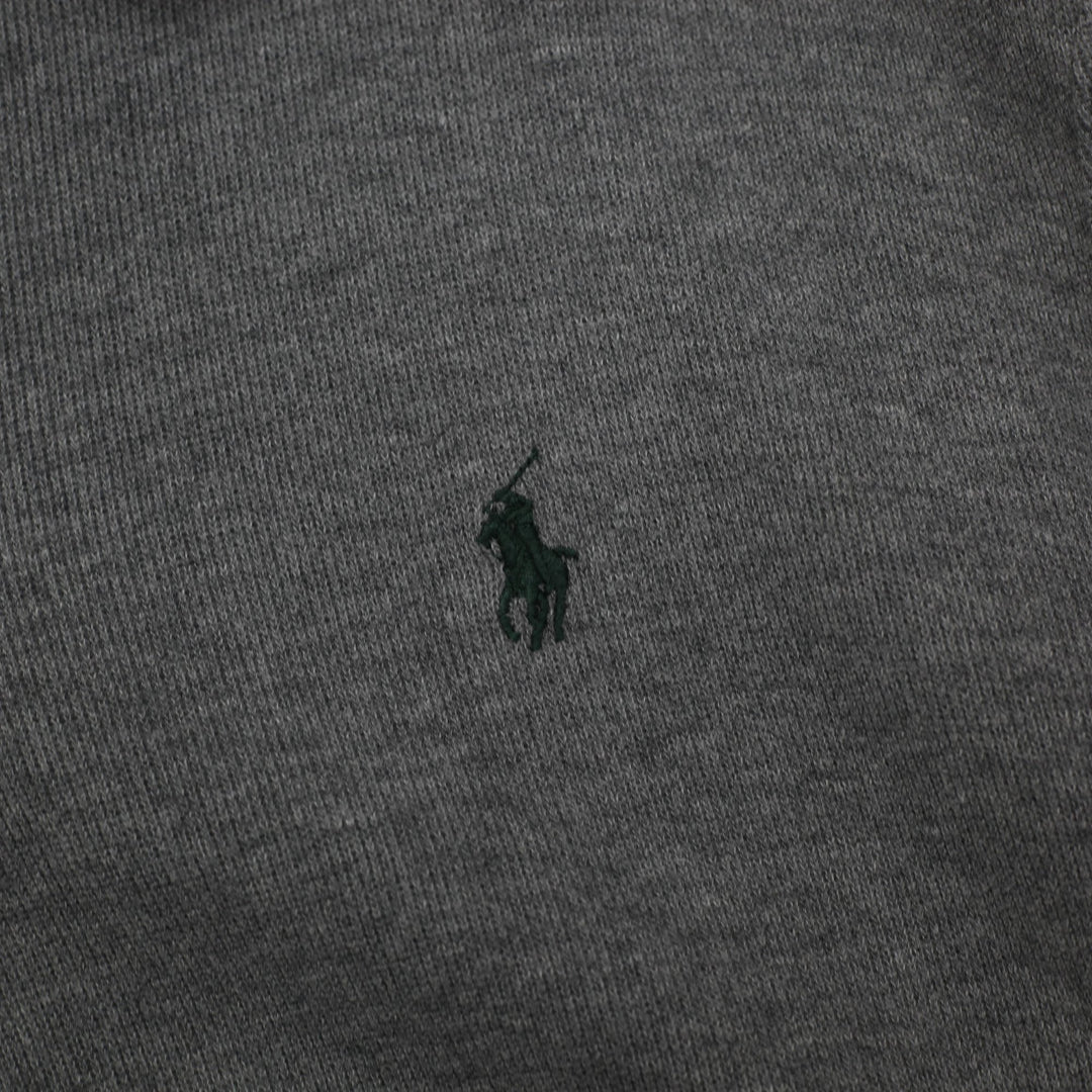 Mens Polo By Ralph Lauren Gray Quarter Zip Sweater L | Migration_Knitwear & Sweaters RL Collection - Detail V | Fashion Rerun