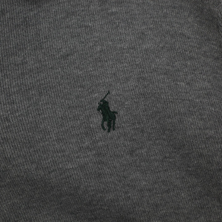 Mens Polo By Ralph Lauren Gray Quarter Zip Sweater L | Migration_Knitwear & Sweaters RL Collection - Detail V | Fashion Rerun