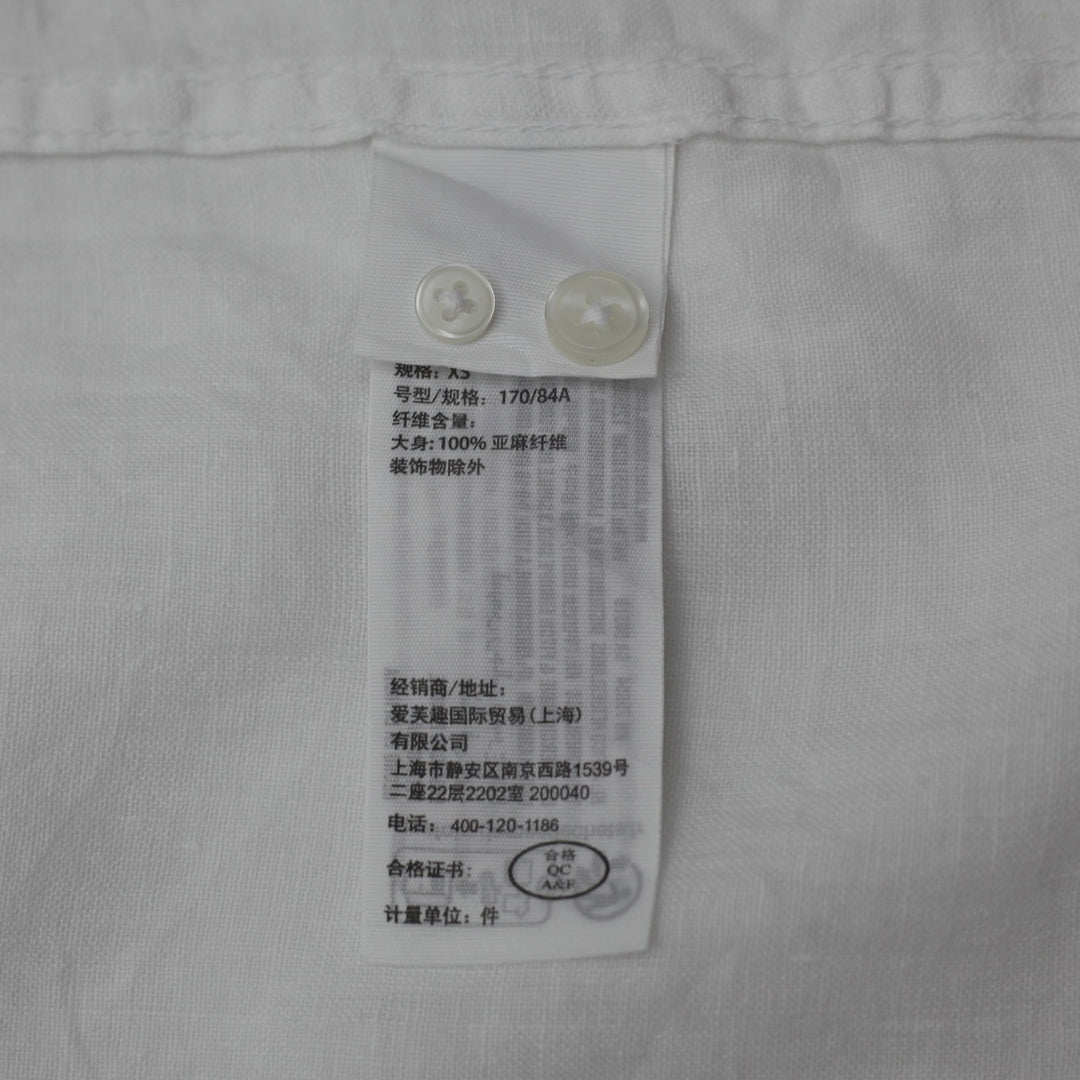 Abercrombie Linen Button-Up Shirt Size XS | Migration_Shirts MJ DROP - Detail View | Fashion Rerun