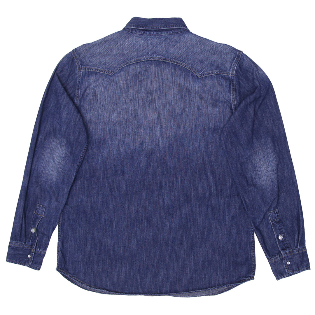 Mens Levi Strauss Snap Button Denim Shirt