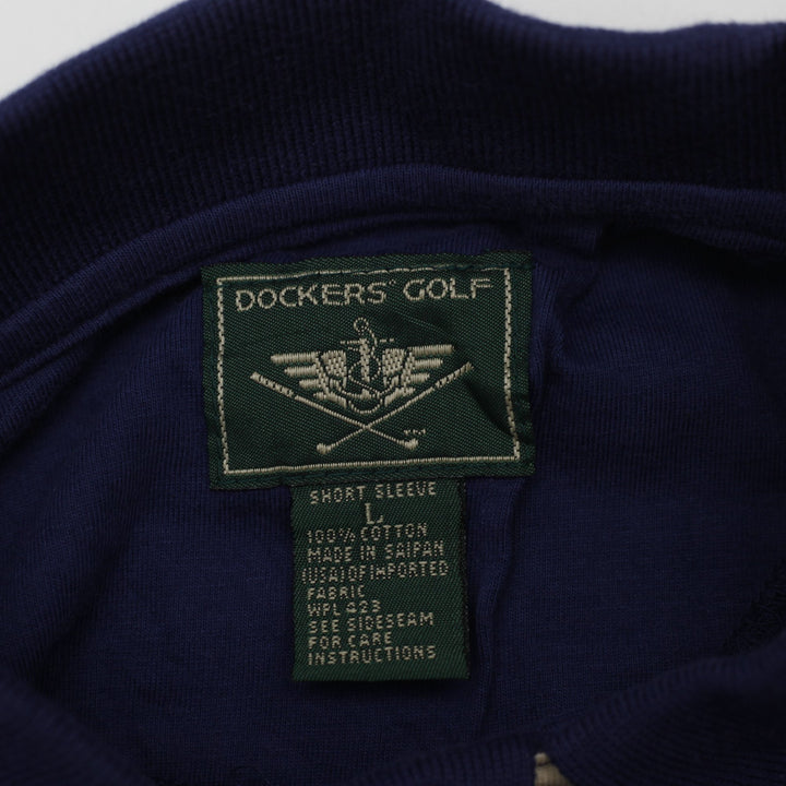 Mens Dockers Golf Graphic Short Sleeve Polo Shirt Size L