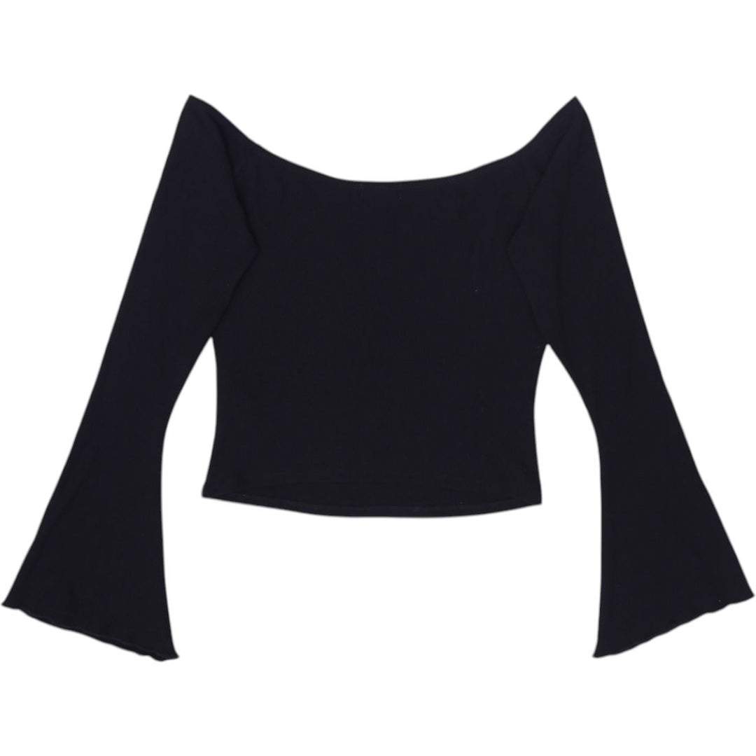 Y2K True Religion Rhinestone Off-Shoulder Top Size S/P