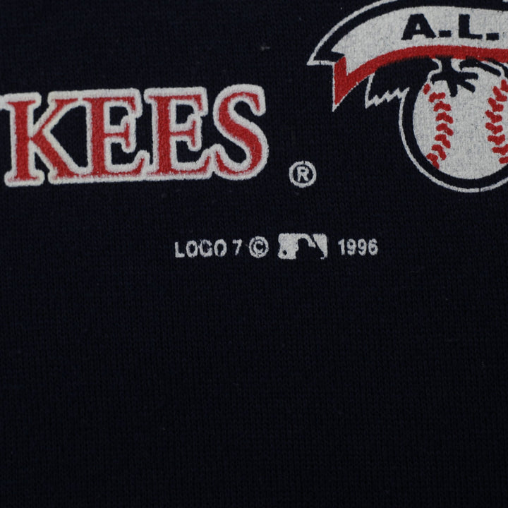 Vintage Navy New York Yankees 1996 World Series Champions Crewneck Sweatshirt XL | Migration_Sweatshirt - Det | Fashion Rerun