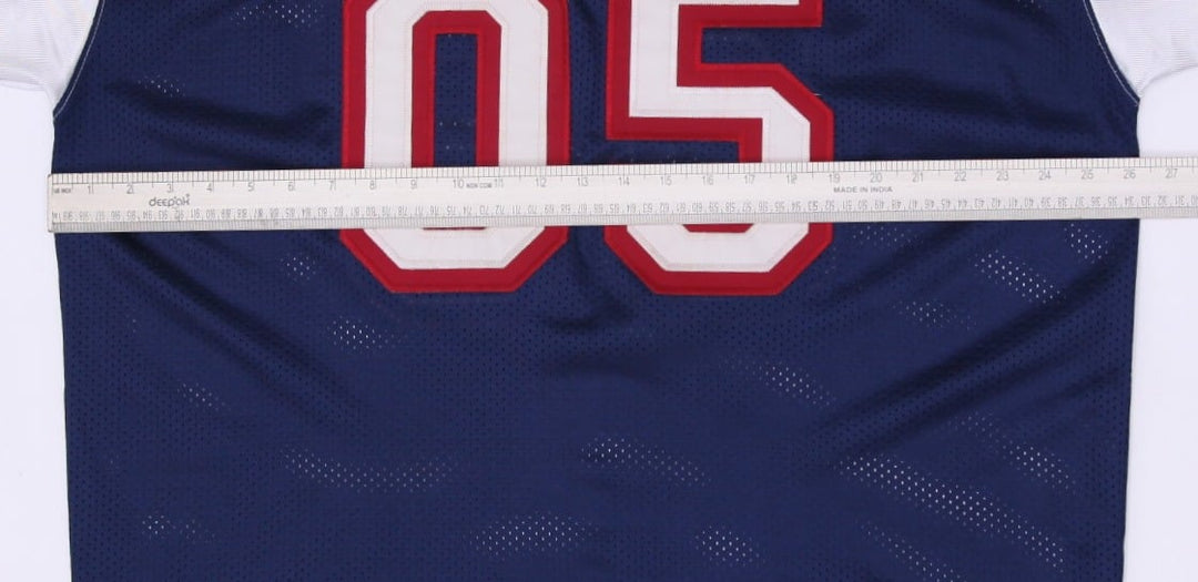 Vintage Mens FUBU Mesh Jersey Navy White 05 Embroidered Size 2X