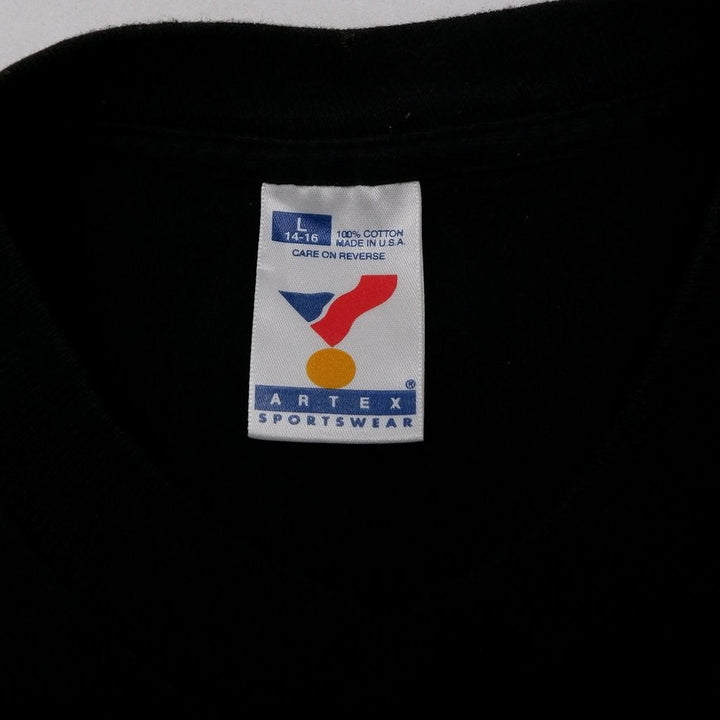 Vintage Youth Boys Artex Philadelphia Phillies T-Shirt Black MLB Graphic 1995