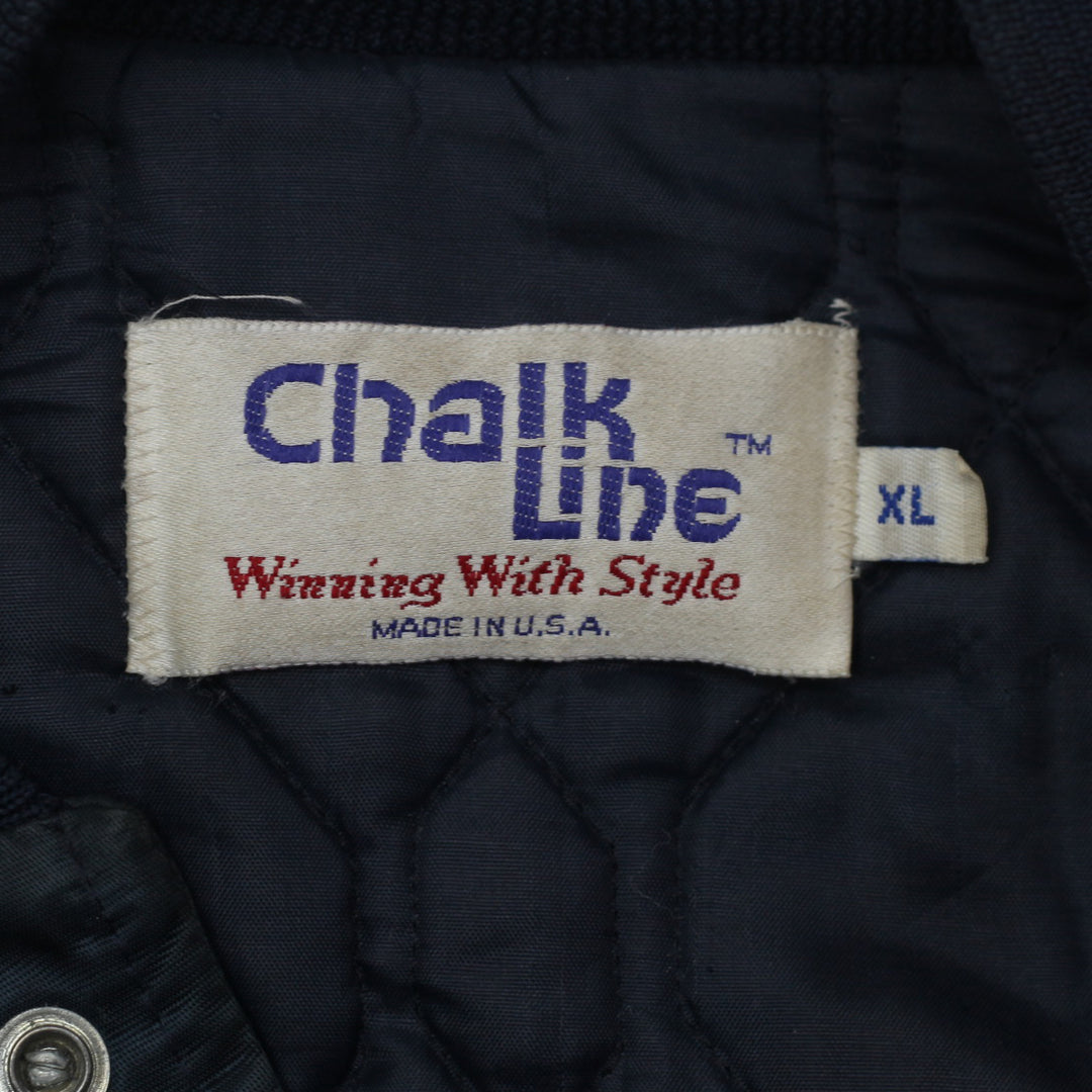 Vintage Chalk Line NFL Chicago Bears Quilt Lined Jacket Made in USA XL - Fashion Rerun Vintage Migration_Jacket