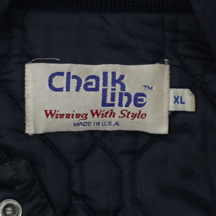 Vintage Chalk Line NFL Chicago Bears Quilt Lined Jacket Made in USA XL - Fashion Rerun Vintage Migration_Jacket