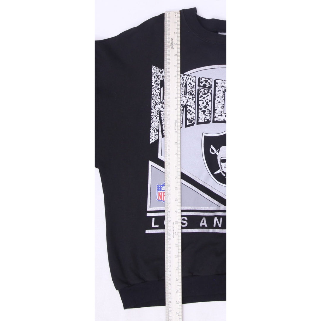 Vintage Black Los Angeles Raiders NFL Pullover Crewneck Sweatshirt Size L | Migration_Sweatshirts - View 12 | Fashion Rerun