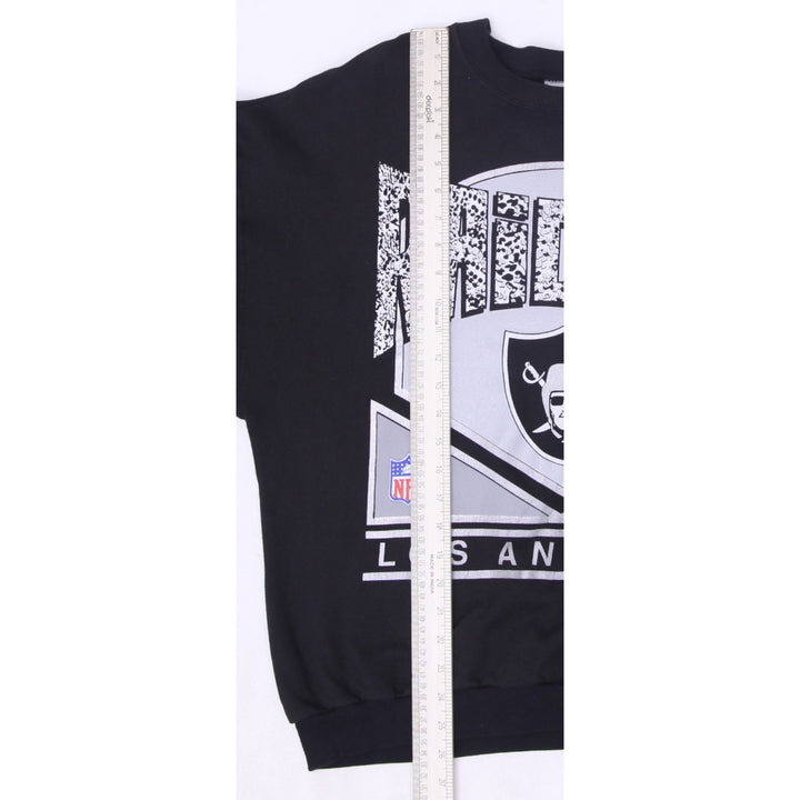 Vintage Black Los Angeles Raiders NFL Pullover Crewneck Sweatshirt Size L | Migration_Sweatshirts - View 12 | Fashion Rerun