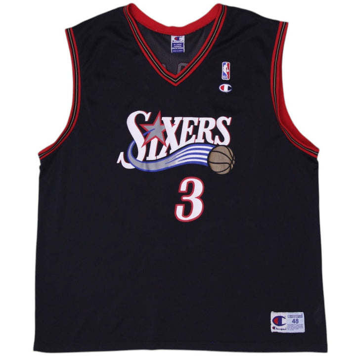 Vintage Champion Allen Iverson #3 Sixers NBA Basketball Jersey