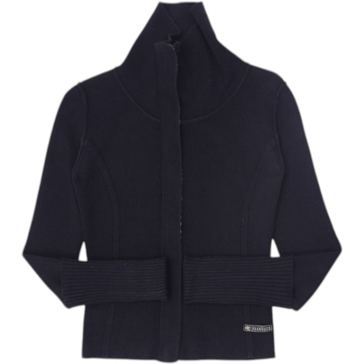 Y2K Ladies Parasuco Black Full-Zip Ergonomic Sport Jacket Size XS