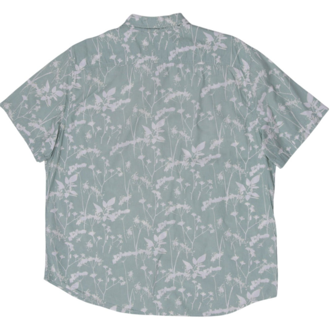 Mens Levi's Mint Green Floral Short Sleeve Button-Up Shirt Size XL
