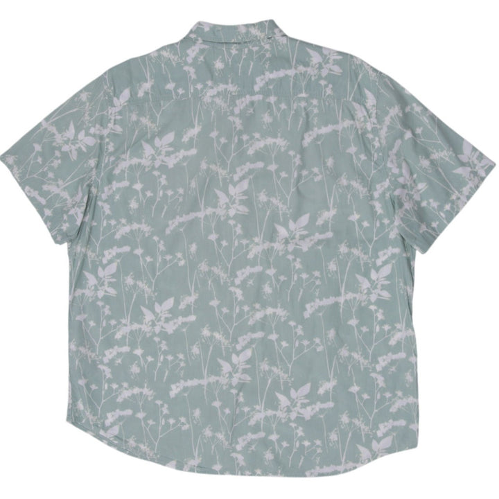 Mens Levi's Mint Green Floral Short Sleeve Button-Up Shirt Size XL