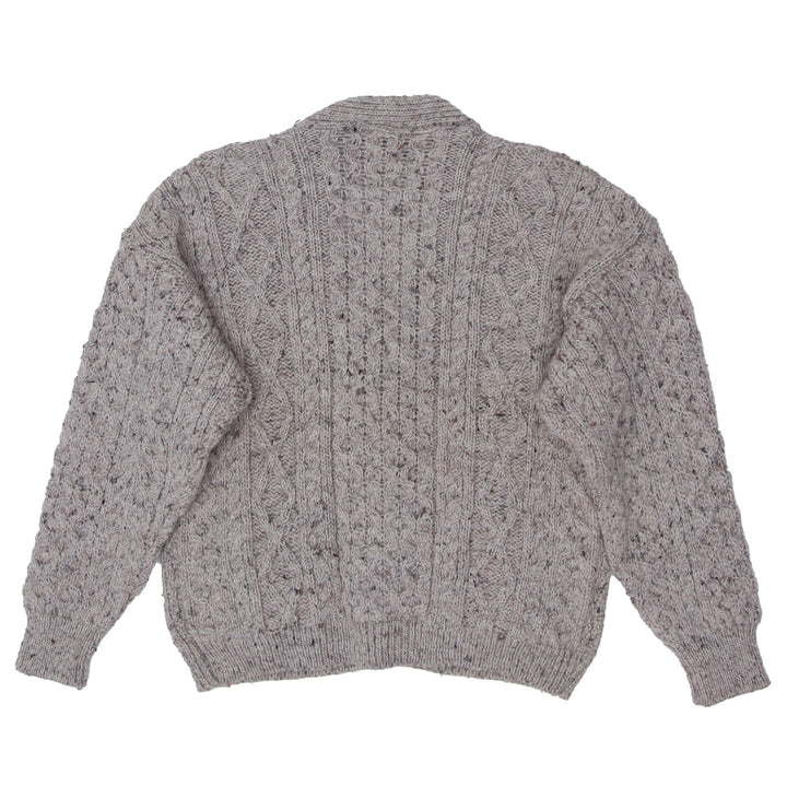 Vintage Inisfree Knitwear 100% Wool Cardigan Sweater With Wooden Button Made In Ireland Ladies - Fashion Rerun Vintage Migration_Sweaters