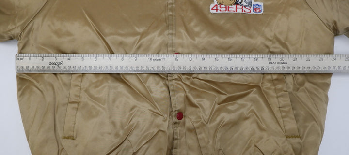 Vintage Mens Chalk Line 49ers Gold Jacket NFL Made In USA