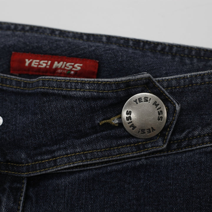 Y2K Ladies Yes Miss Denim Flare Jeans Size 27