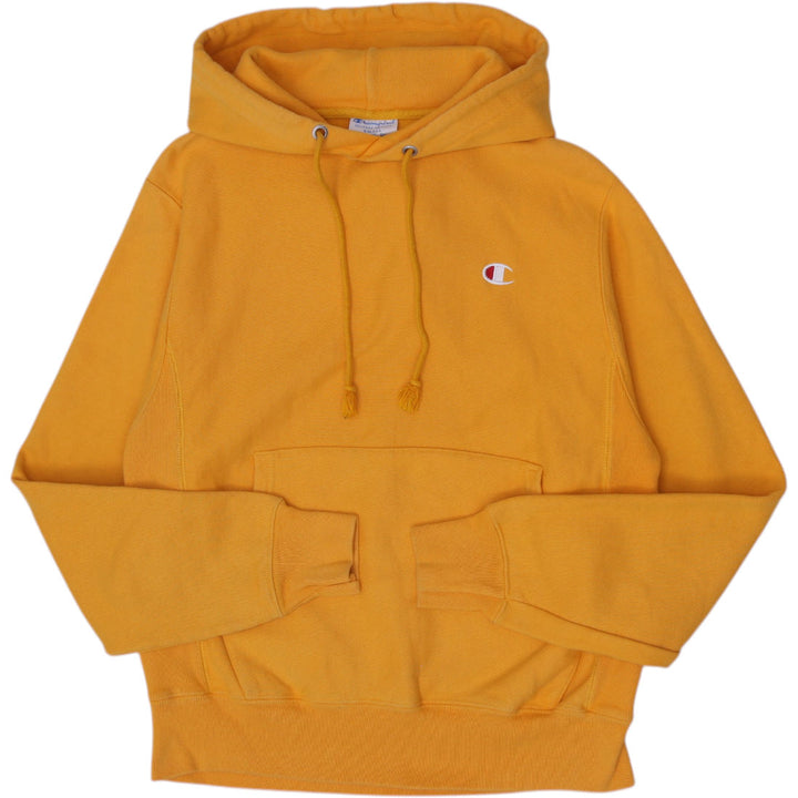 Mens Champion Reverse Weave  Mustard C Gold Heavyweight Pullover Hoodie Size S