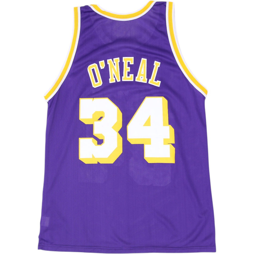 Vintage 1996 Champion Shaquille O'Neal Los Angeles Lakers Jersey Size 44 USA