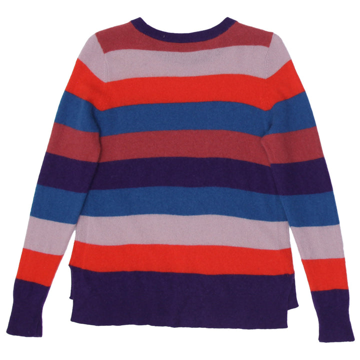 Ladies Halogen Striped 100% Cashmere Sweater