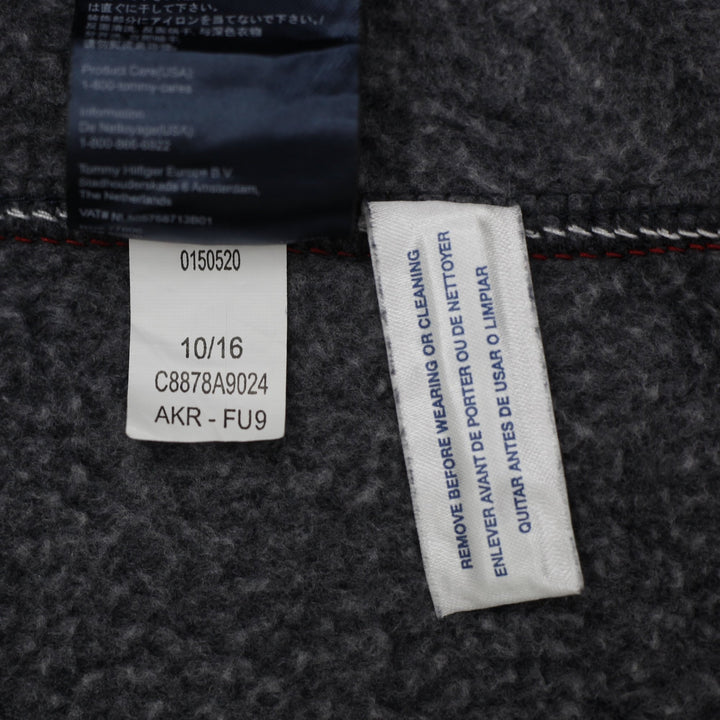 Mens Tommy Hilfiger Denim Graphic Logo Fleece Hoodie Navy Blue Size L