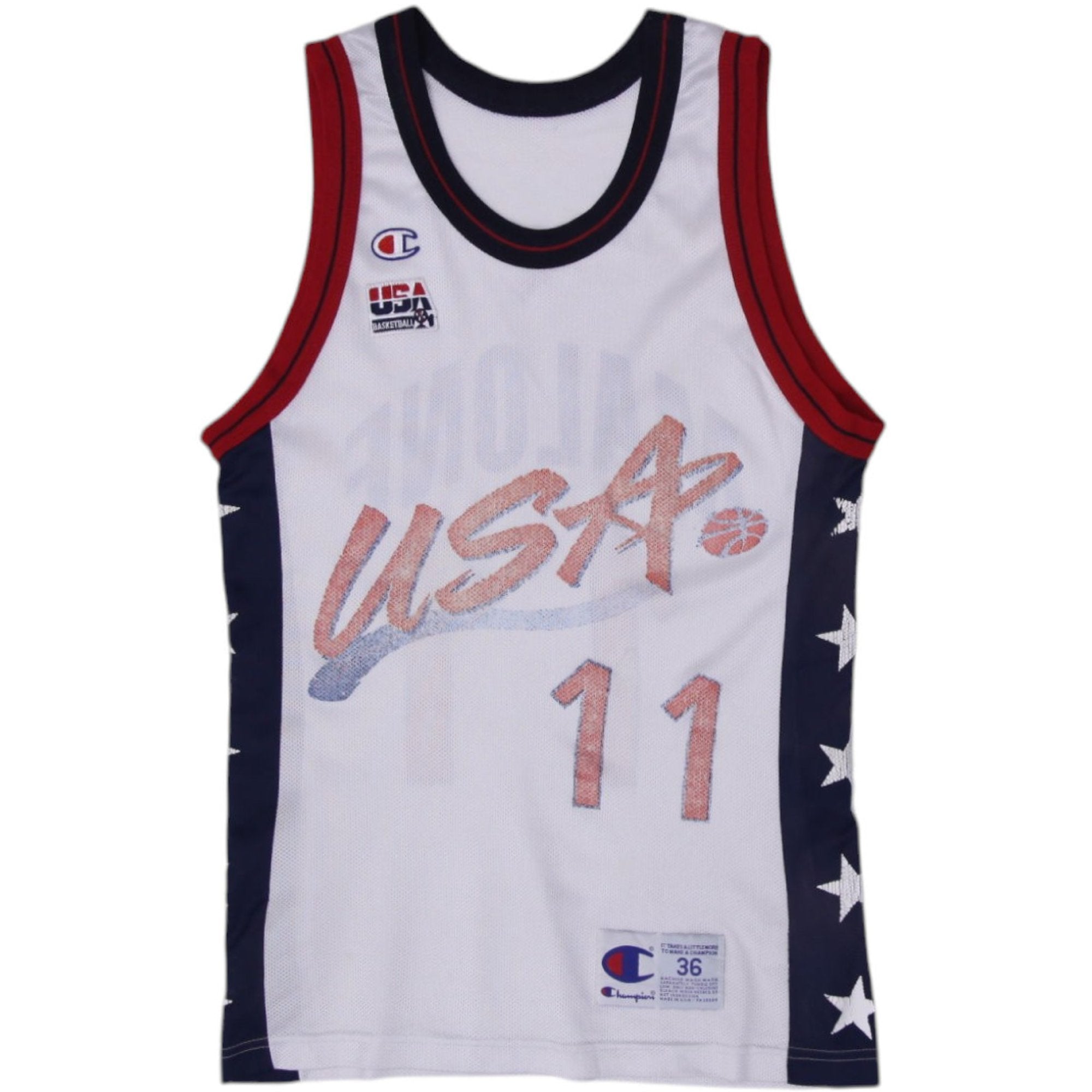 Shop Vintage Champion USA Jordan 9 Basketball Basketball Jersey