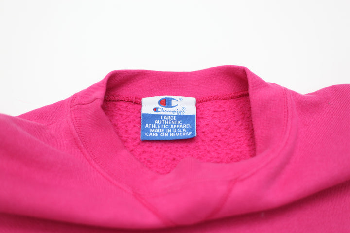 Vintage Champion Embroidered Crewneck Sweatshirt Made In USA Ladies