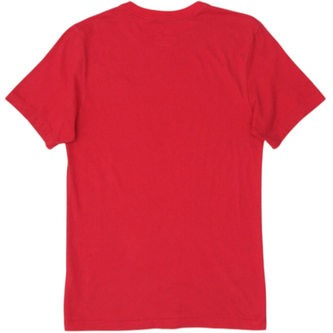 Mens Nike T-Shirt Red Athletic Short Sleeve Logo