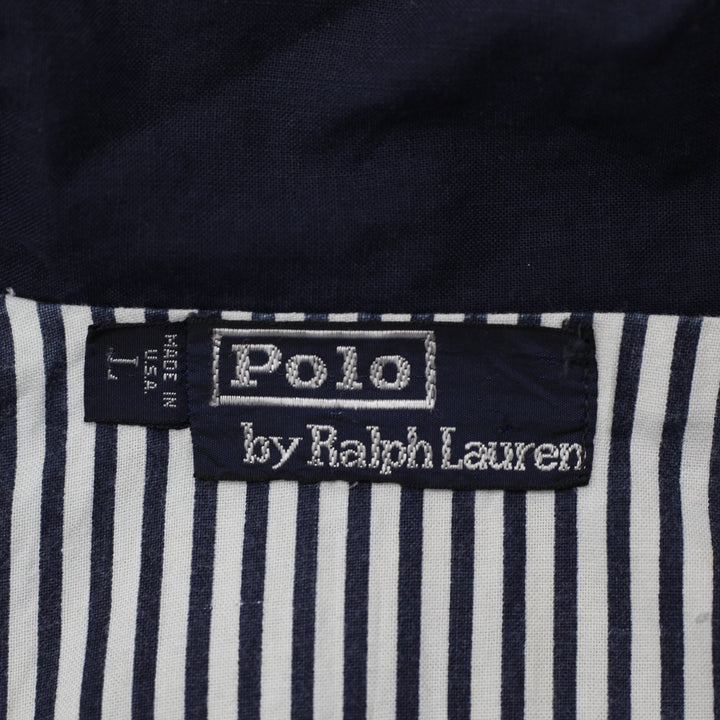 Vintage Mens Polo Ralph Lauren Embroidered Crest Jacket Made in USA Size L | Migration_Jackets - Back View | Fashion Rerun
