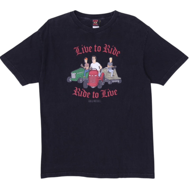 Vintage 2000s King of the Hill "Live to Ride, Ride to Live" T-Shirt Size L | Migration_T-Shirts | Fashion Rerun