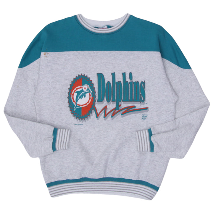 Vintage Miami 1993 Miami Dolphins Sweatshirt by Warfields All Out Fan Size M - Fashion Rerun Vintage Migration_Sweaters