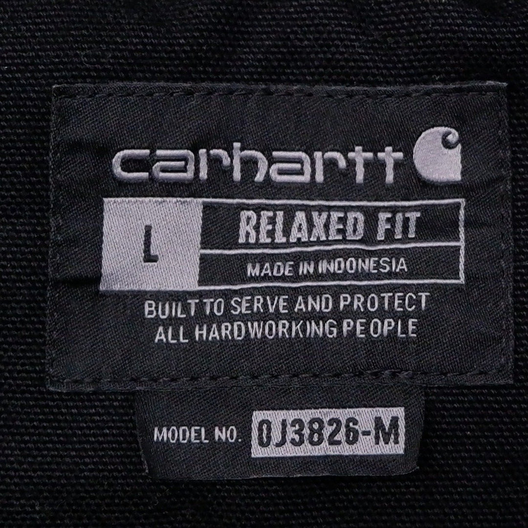 Mens Carhartt 103826 BLK Jacket Black Hooded Workwear Fleece Lining