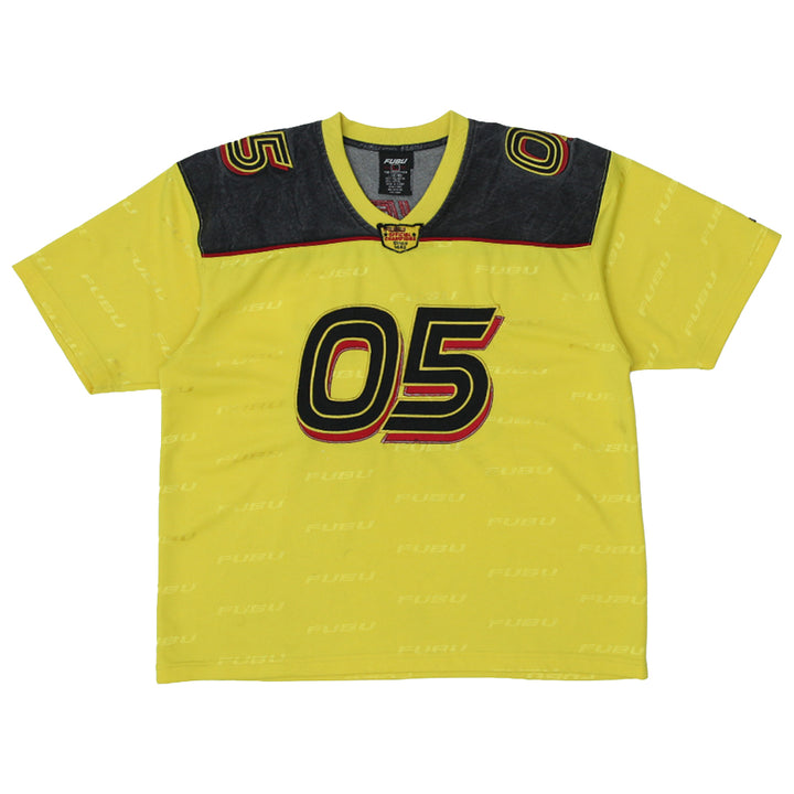 Vintage FUBU 05 Official Champions Jersey Yellow/Black Size L Youth - Fashion Rerun Vintage Migration_Jersey