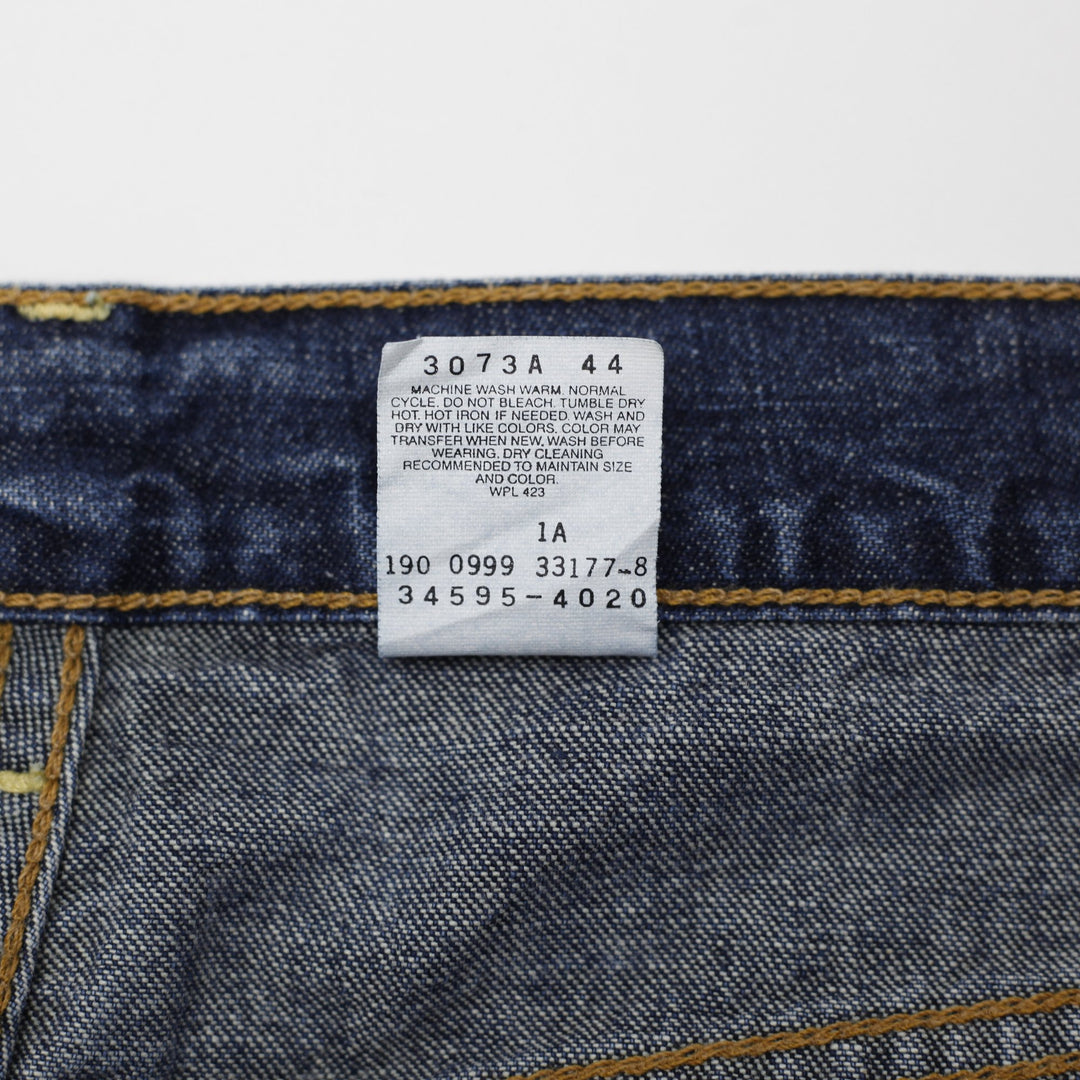 Levis 595 Washed Blue Baggy Straight Fit Denim Size 36