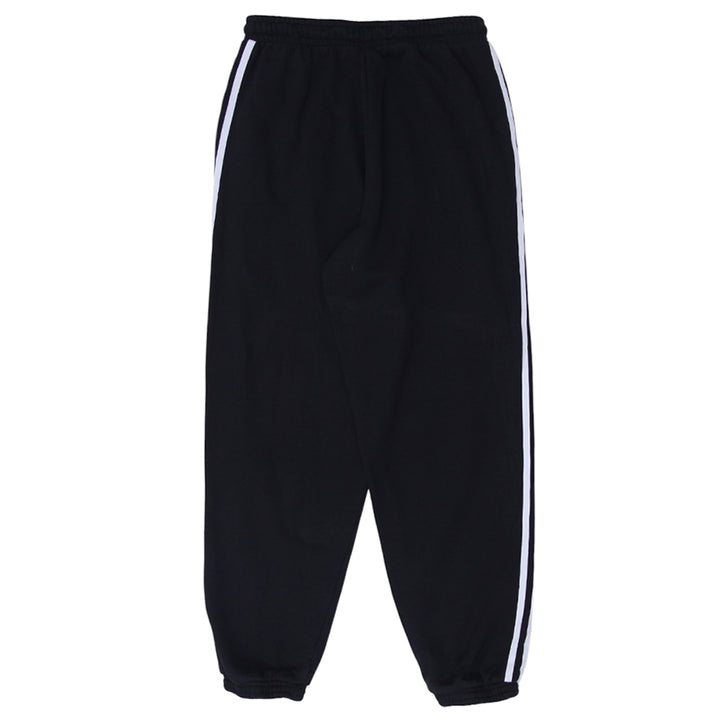 Ladies Adidas Originals Embroidered White Stripes Black Jogger Pants - Fashion Rerun Vintage Migration_Pants