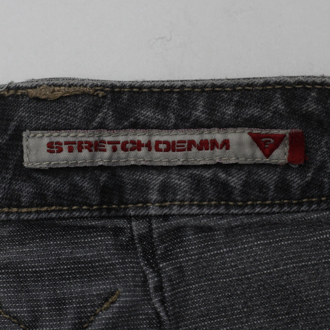 Y2K Ladies GUESS Jeans Front Seam Flared Denim Jeans Size 32