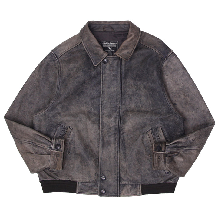 Vintage 1990s Bomber Eddie Bauer Leather Jacket