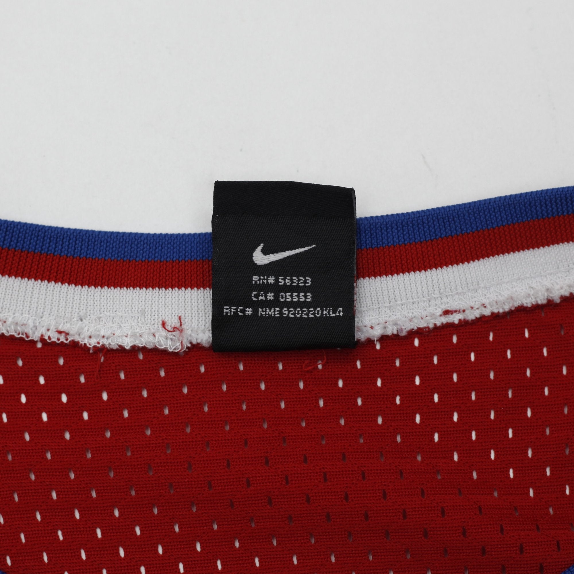 Shop Vintage Nike Allen Iverson #3 Philadelphia 76ers Red NBA
