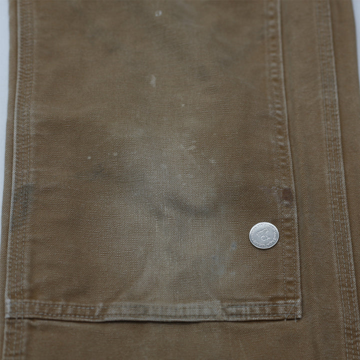 Mens Carhartt B01-BRN Loose Original Fit Double Knee Carpenter Work Pants Made In USA - Fashion Rerun Vintage Migration_Pants
