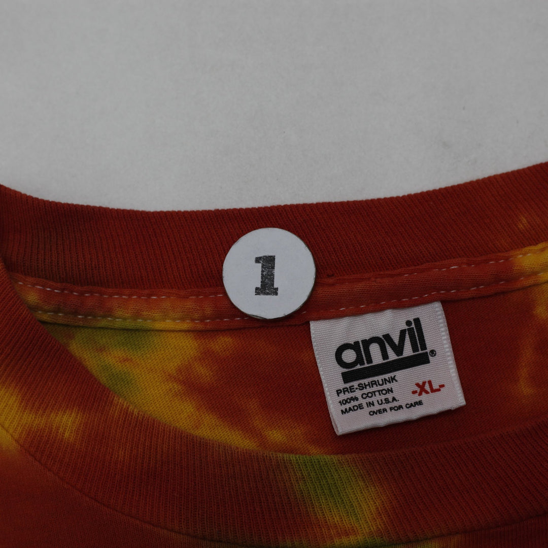 Vintage Anvil Tie-Dye Jamaican Tie Dye Drumming Print T-Shirt Made In USA XL | Migration_T-Shirts - View 7 | Fashion Rerun