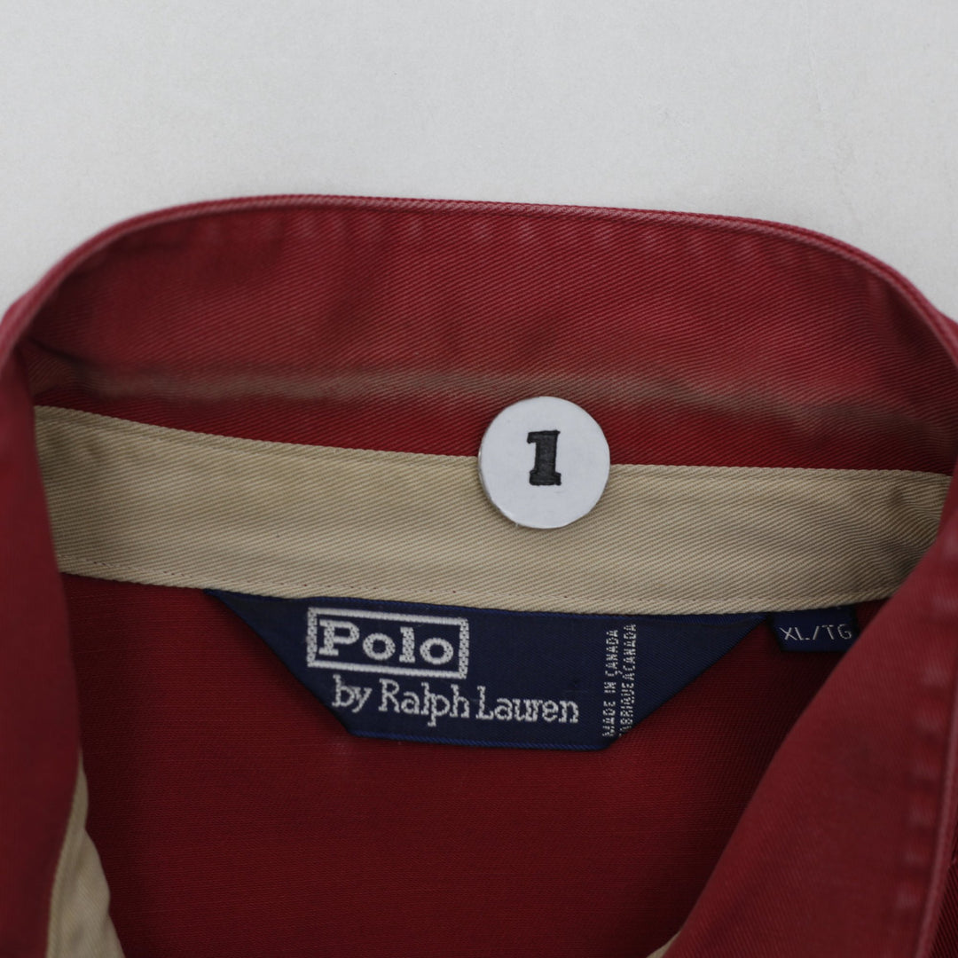 Vintage 90s Ralph Lauren Red Harrington Jacket Size XL | Migration_Jackets - Alternate View | Fashion Rerun