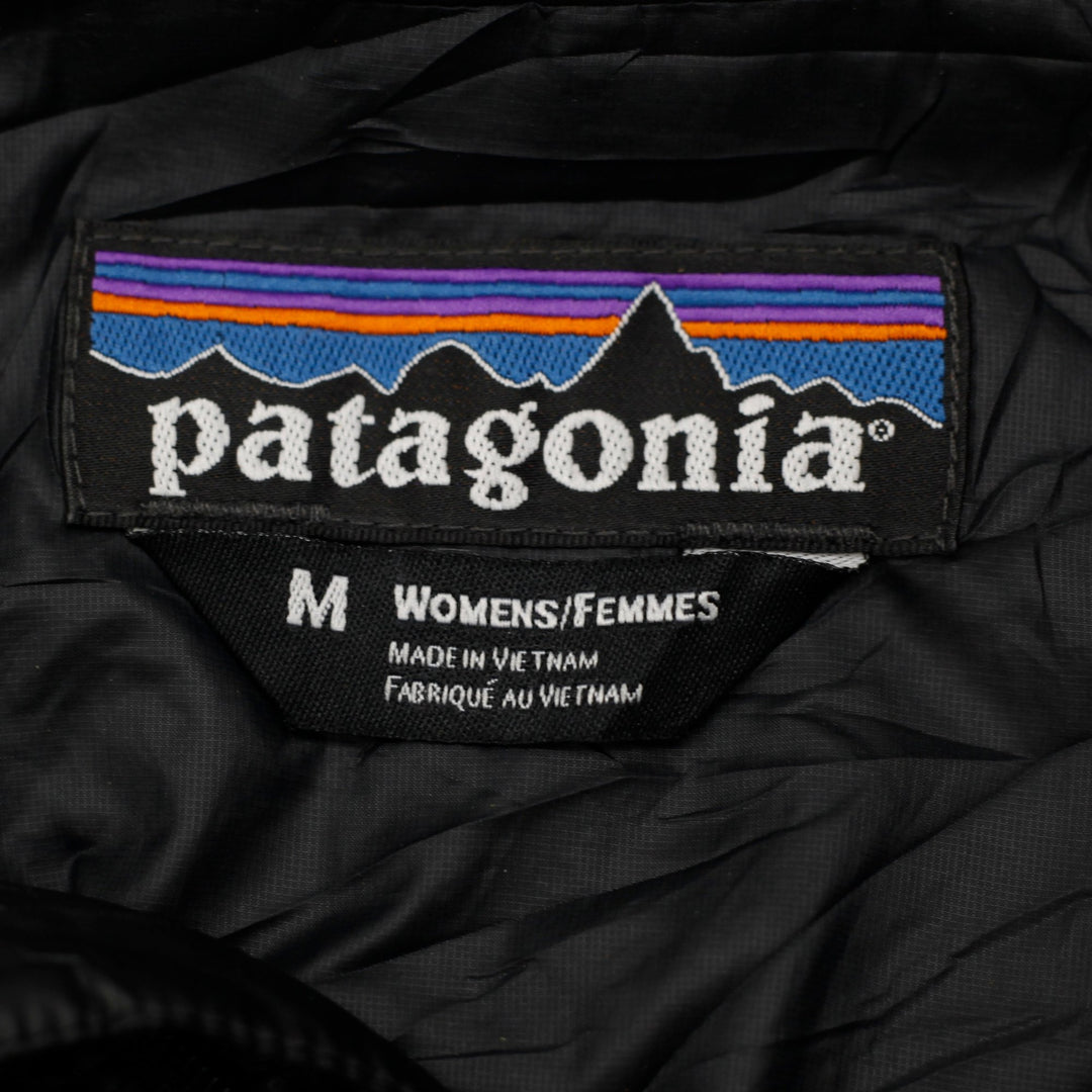 Ladies Patagonia Black Nano Puff Half-Zip Pullover Lightweight Puffer Jacket M