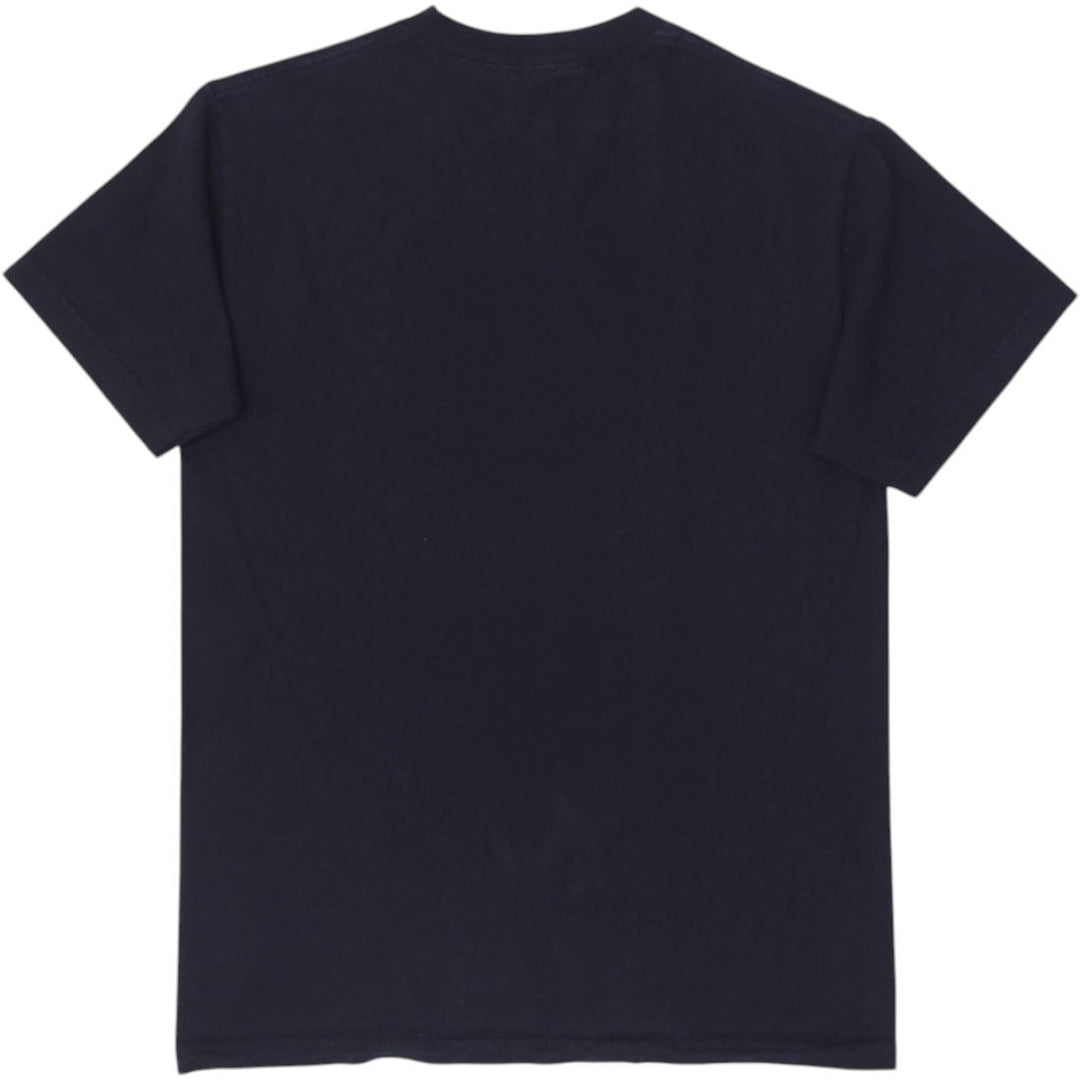 Mens Color Bars Graphic T-Shirt Black Butterfly Print | Migration_T-Shirts - Side View | Fashion Rerun