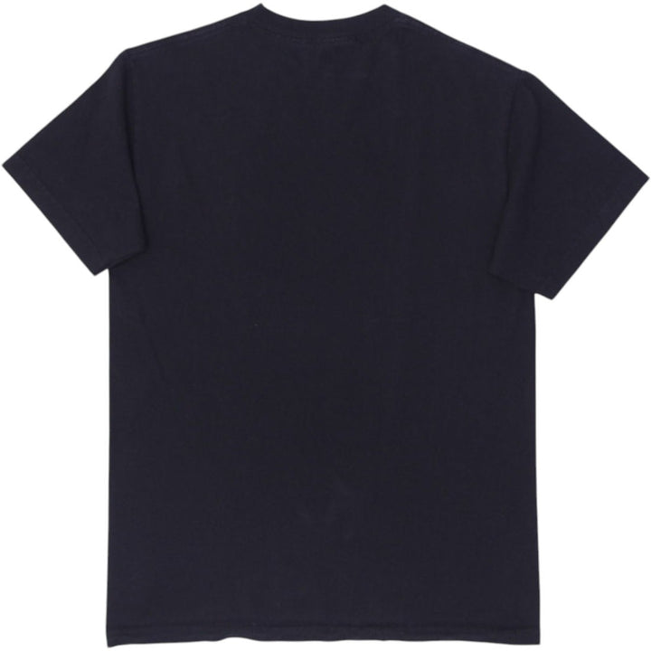 Mens Color Bars Graphic T-Shirt Black Butterfly Print | Migration_T-Shirts - Side View | Fashion Rerun