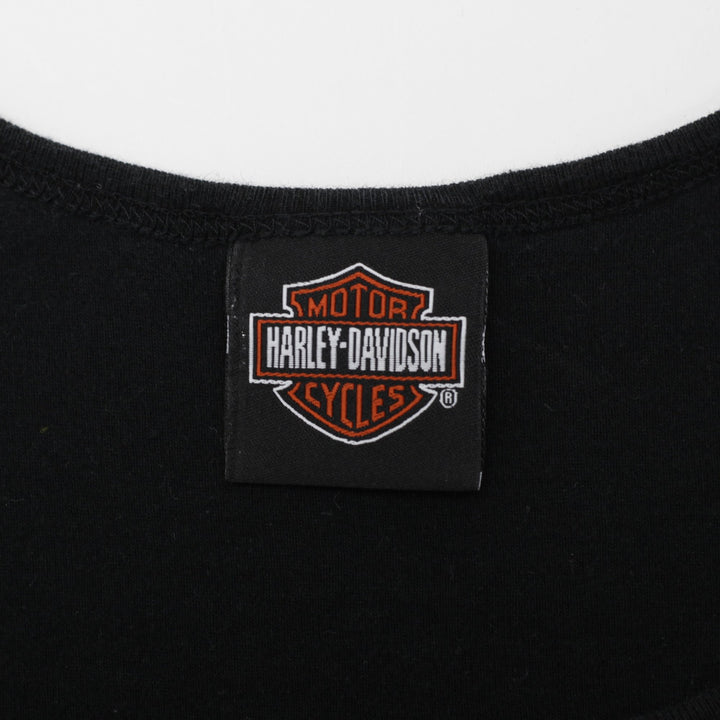 Y2K Ladies Harley Davidson Graphic Logo Tank Top Size M | Migration_Y2K Tops - Back View | Fashion Rerun